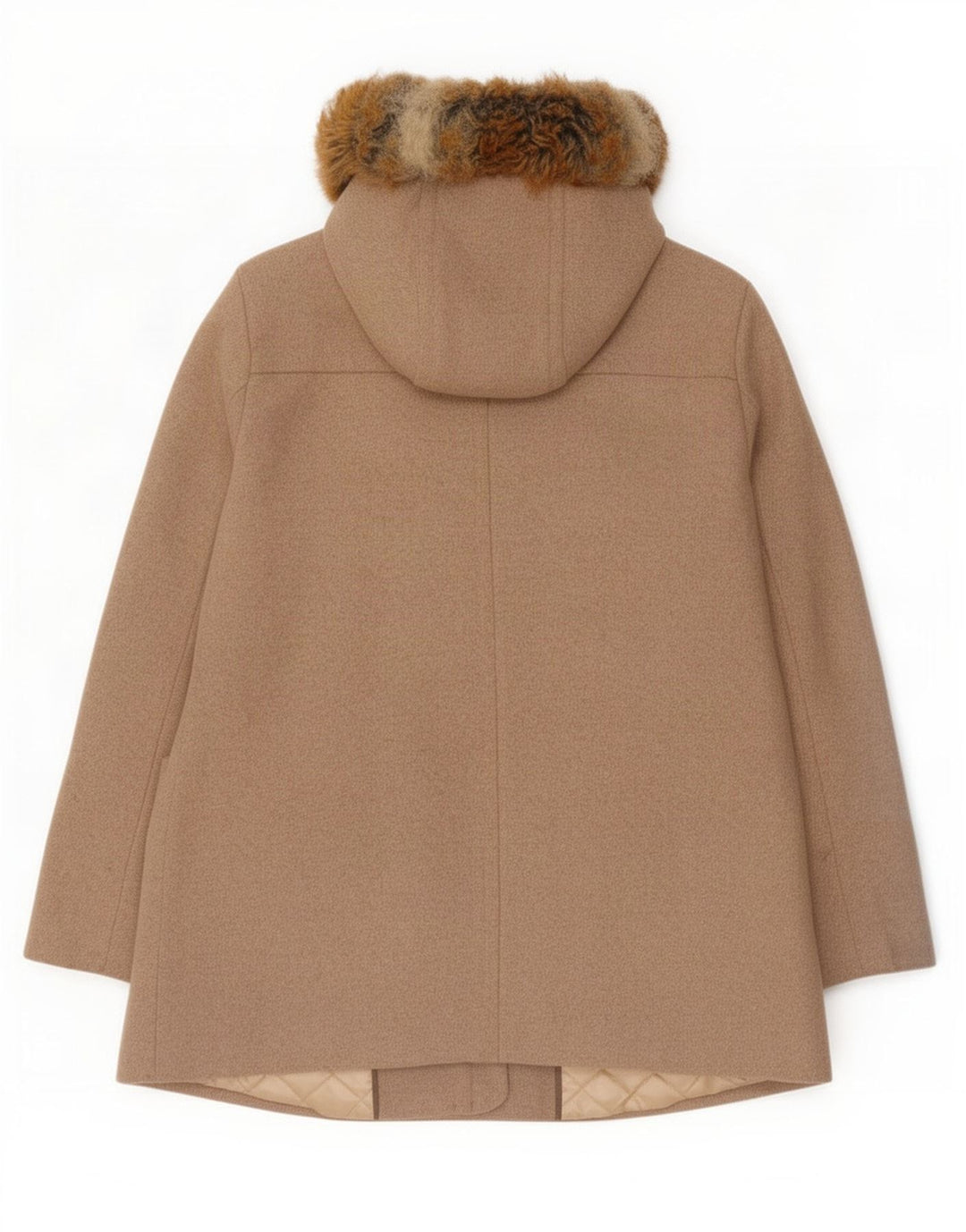 Montgomery con cappuccio da donna Calvin Klein UK 18 XL Beige Lana