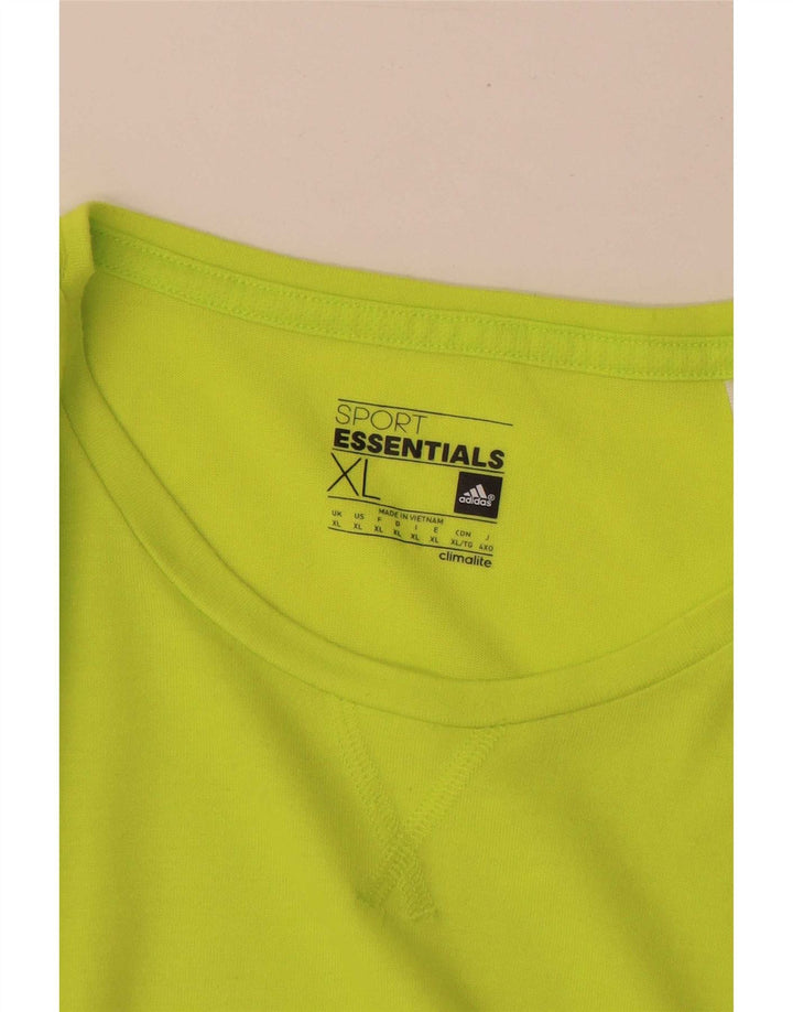 Maglietta Adidas Climalite da uomo XL verde