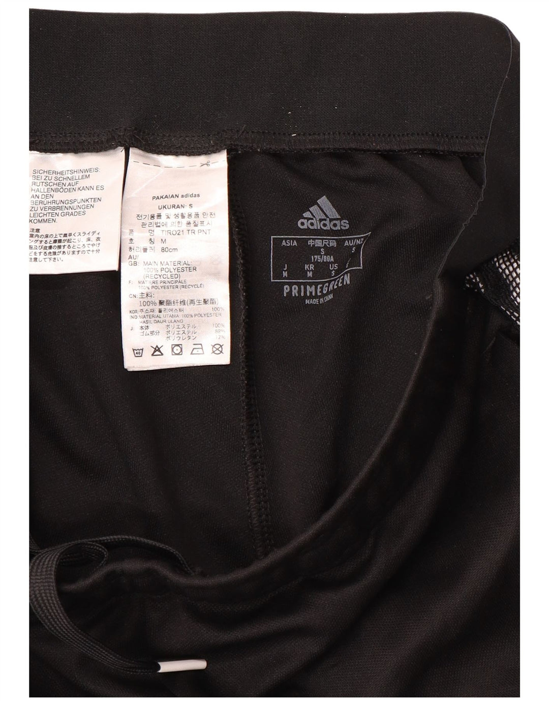 Pantaloni da tuta Adidas Aeroready da donna UK 14 Medium Nero Poliestere