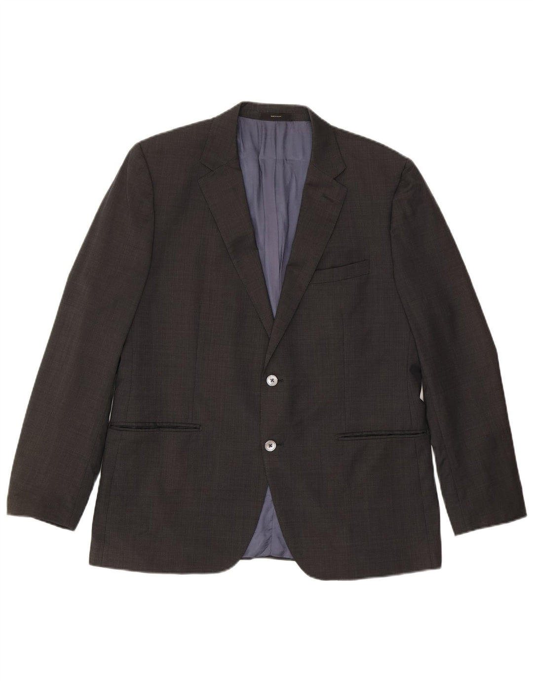 Giacca blazer da uomo a 2 bottoni Massimo Dutti US 46 XL Classica in acetato grigio