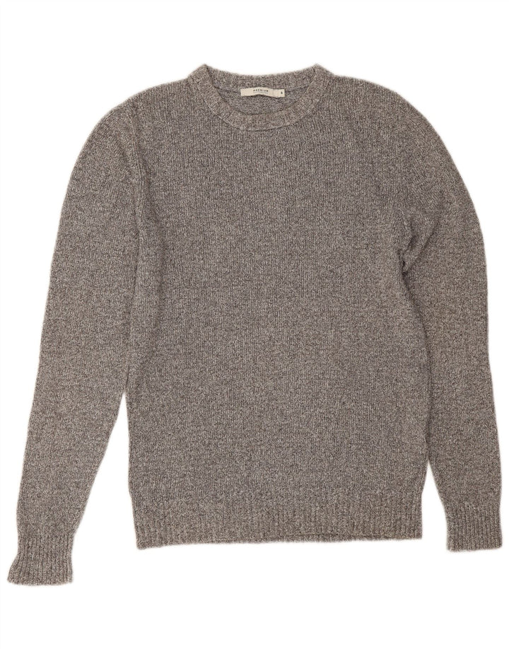 Maglione maglione girocollo da uomo Jack & Jones piccolo cotone grigio
