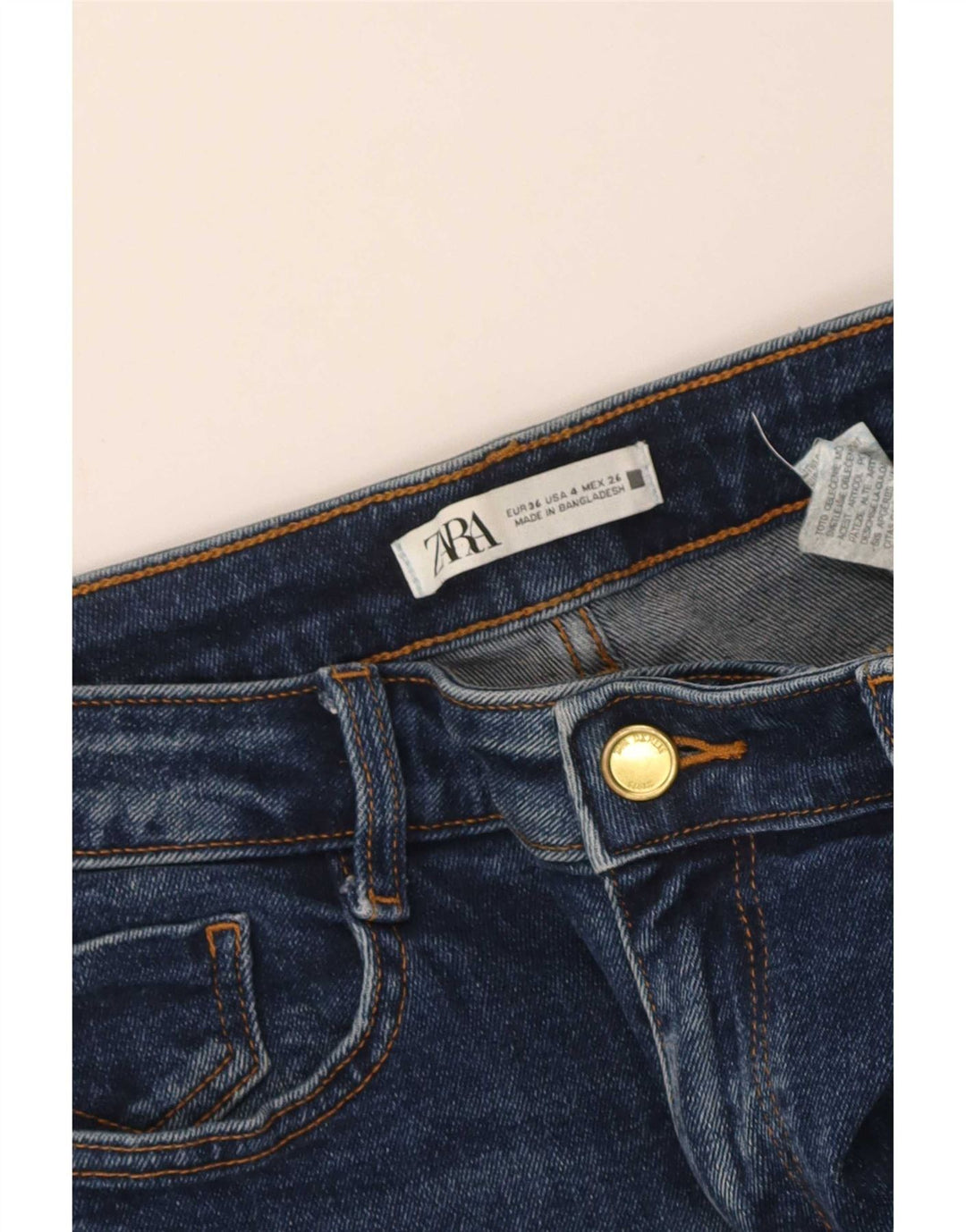 Jeans Bootcut da donna Zara EU 36 XS W26 L26 Blu