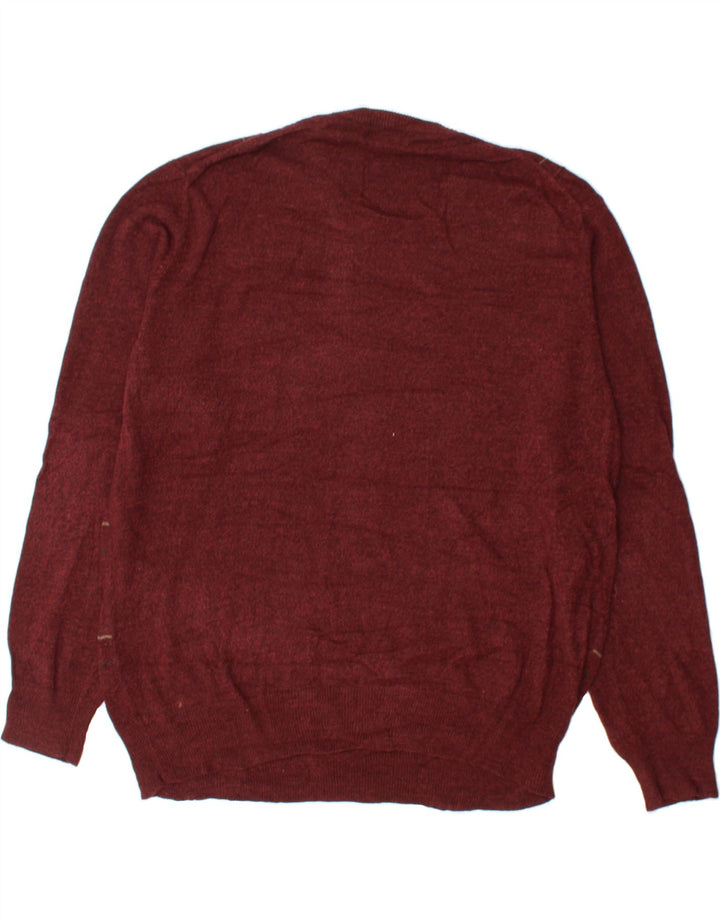 DOCKERS Mens Crew Neck Jumper Sweater XL Red Check Acrylic Vintage Dockers and Second-Hand Dockers from Messina Hembry 