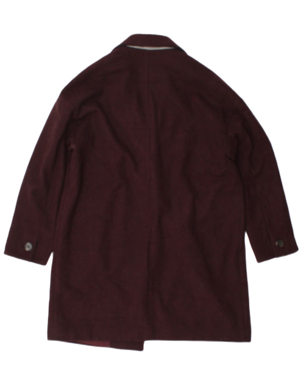 Cappotto da donna Topshop UK 12 Poliestere bordeaux medio