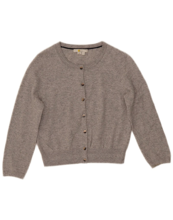 Maglione cardigan per ragazze Boden 7-8 anni piccolo in cashmere grigio