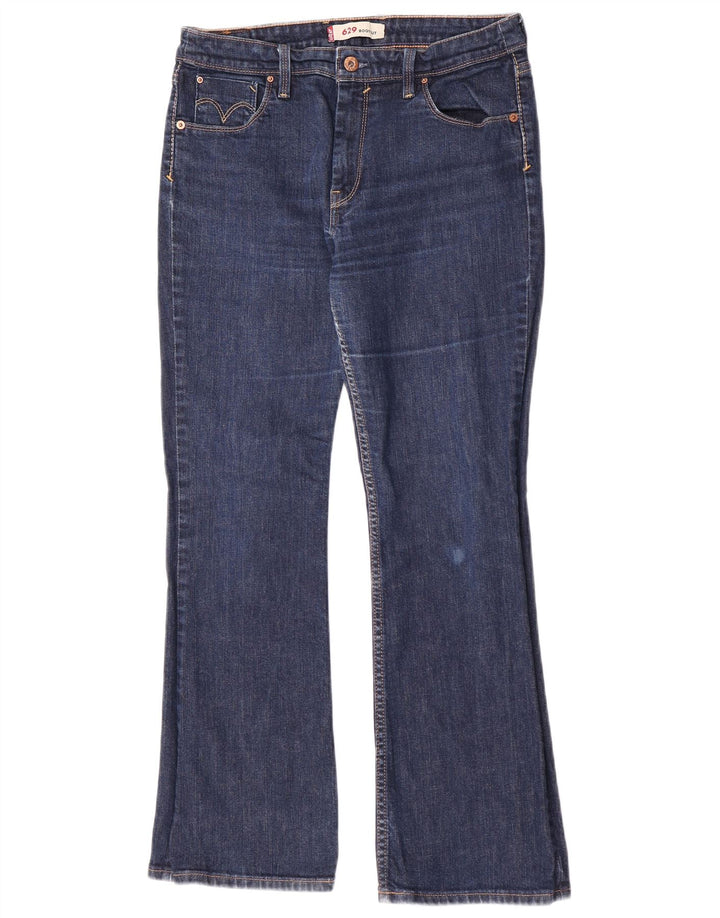 Jeans Levi's 629 Bootcut da donna W32 L30 cotone blu navy
