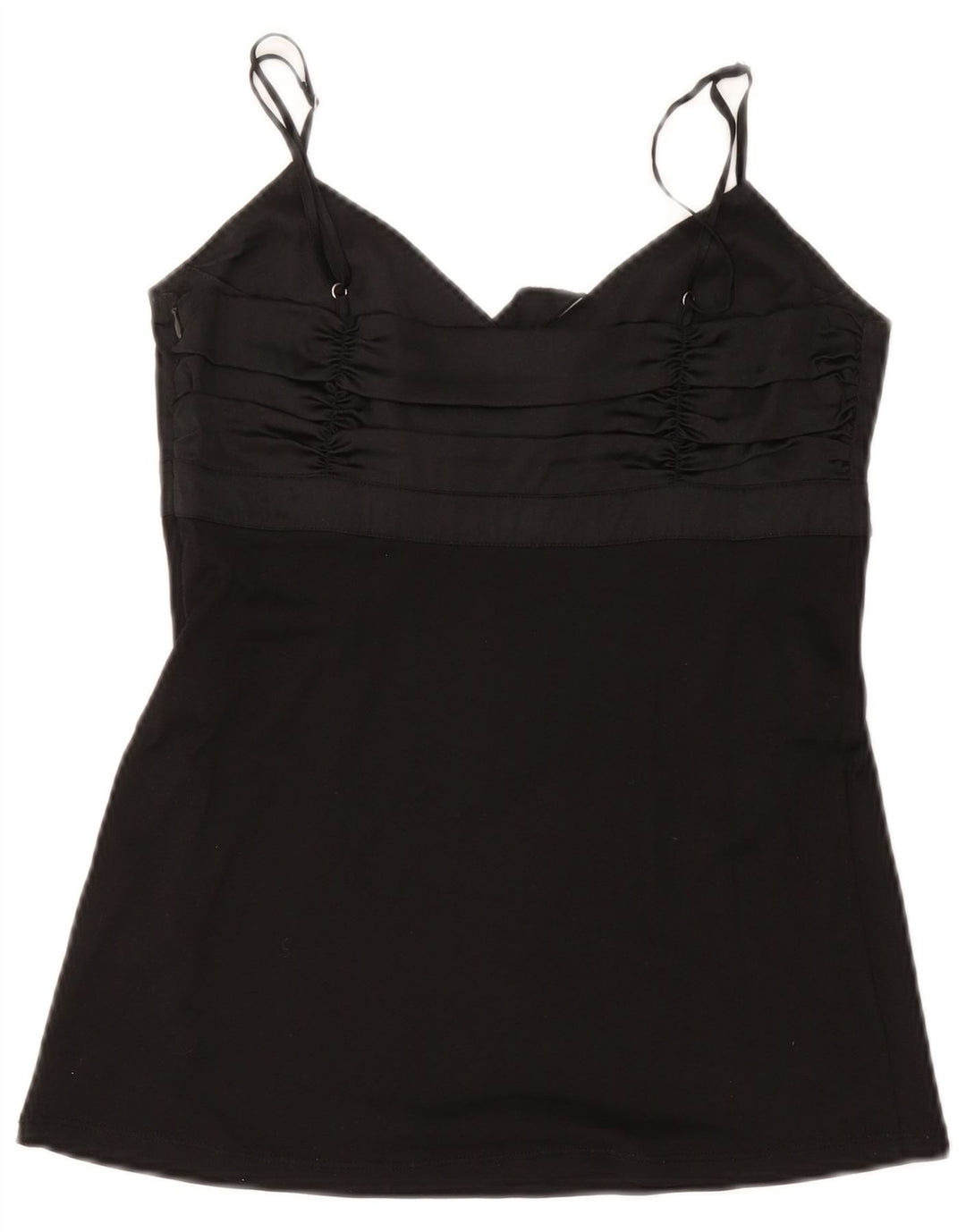 Max & Co. Canottiera corta da donna UK 12 media seta nera