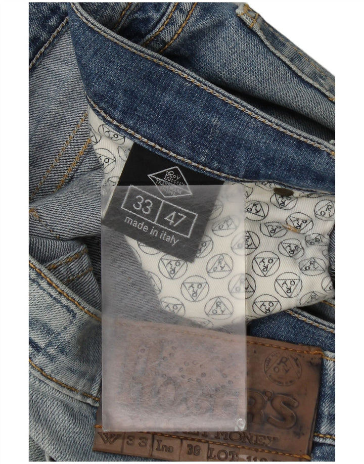 Pantaloncini di jeans da uomo Roy Rogers W33 cotone blu medio