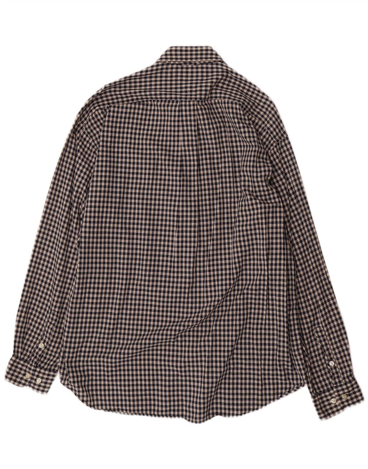 TOMMY HILFIGER Camicia da uomo XL in cotone a quadri neri