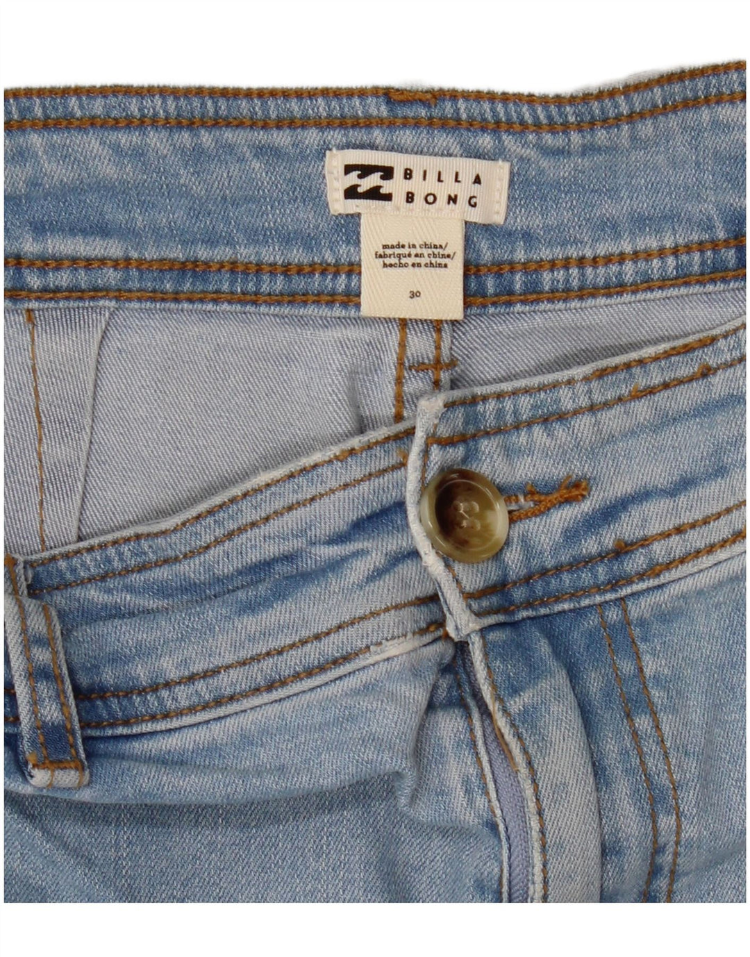 Jeans da donna a gamba larga a vita alta BILLABONG W30 L27 Blu