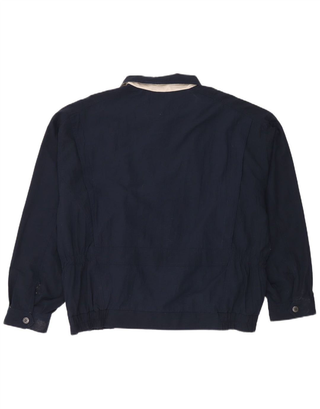 Giubbotto bomber da uomo vintage UK 42 XL poliestere blu navy
