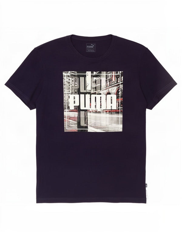 T-shirt grafica da uomo Puma Top XL Blu navy