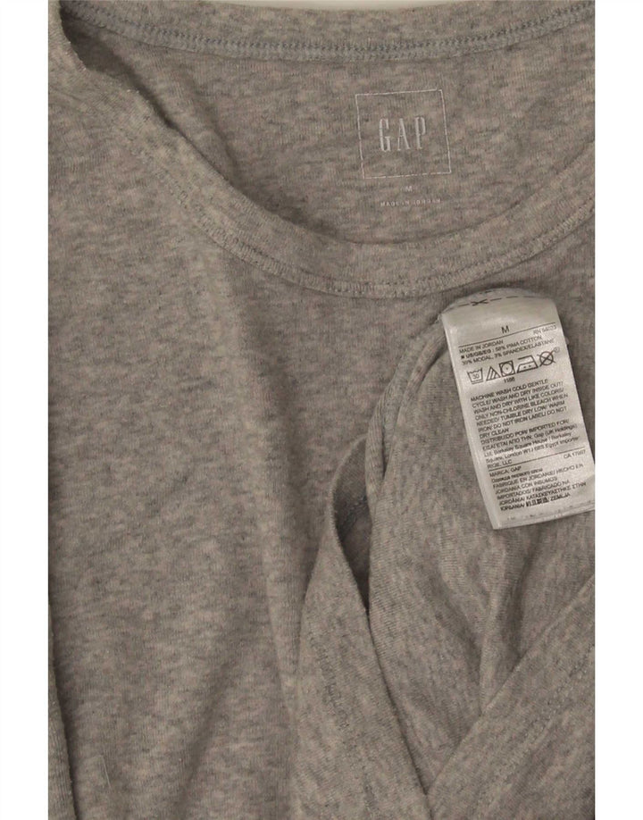 Gap Maglia da donna a maniche lunghe UK 12 Cotone grigio medio