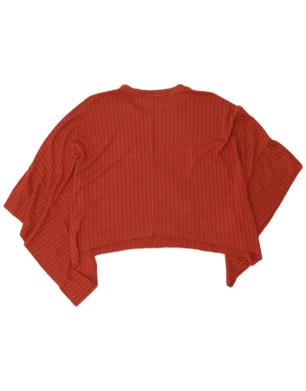 Top tunica oversize asimmetrico Trafaluc da donna Zara UK 14 marrone medio