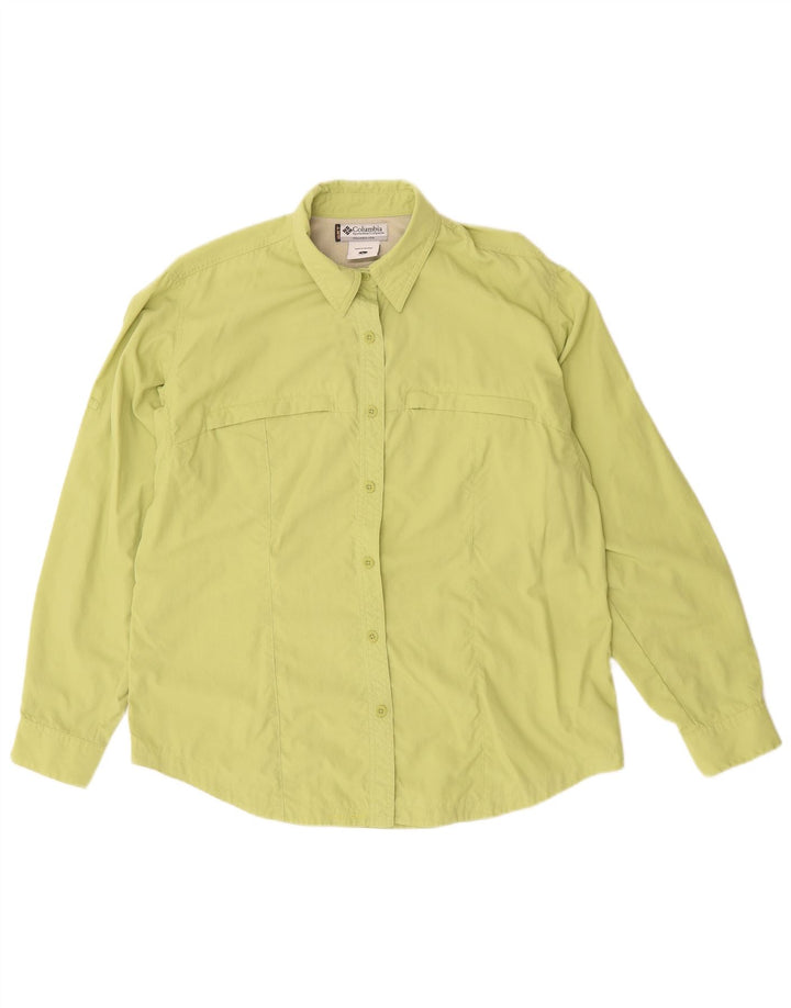 Camicia da donna Columbia UK 16 grande nylon verde