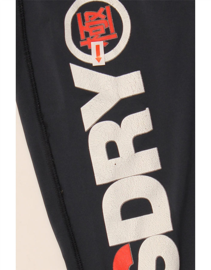 Leggings grafici da donna Superdry UK 8 Small Blu navy Colorblock