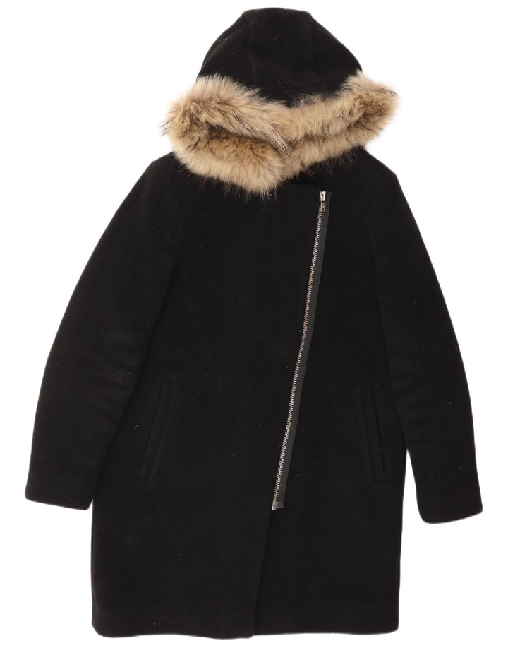 Soprabito con cappuccio da donna SANDRO EU 40 medio nero lana