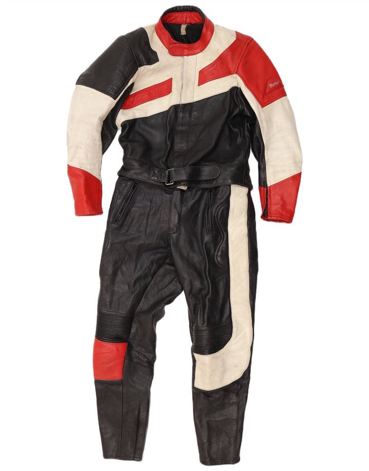 HEROS BY HELD Mens Racer 2 Piece Set IT 56 3XL  Black Colourblock Leather