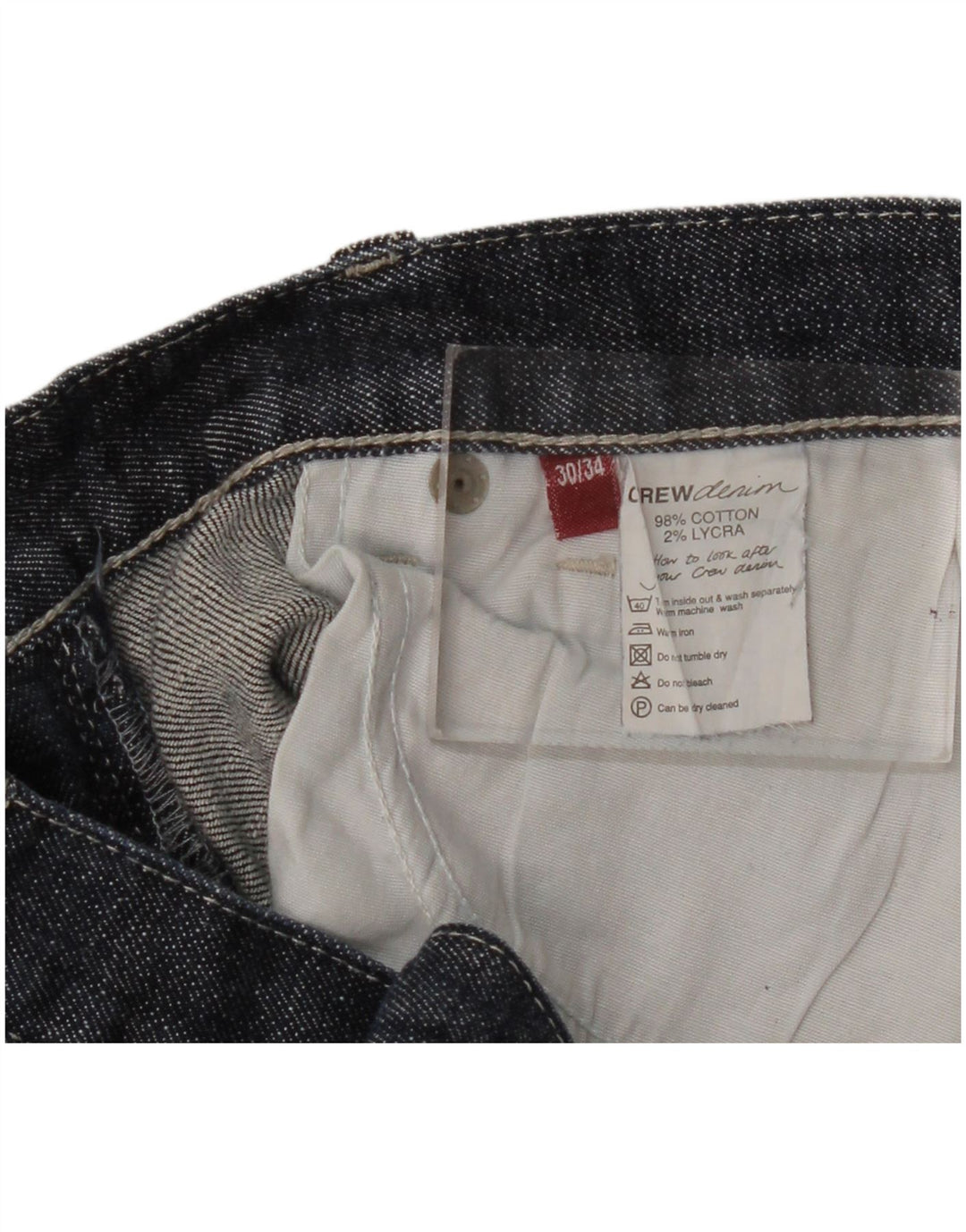 Crew Clothing Jeans bootcut da donna W30 L34 cotone blu navy