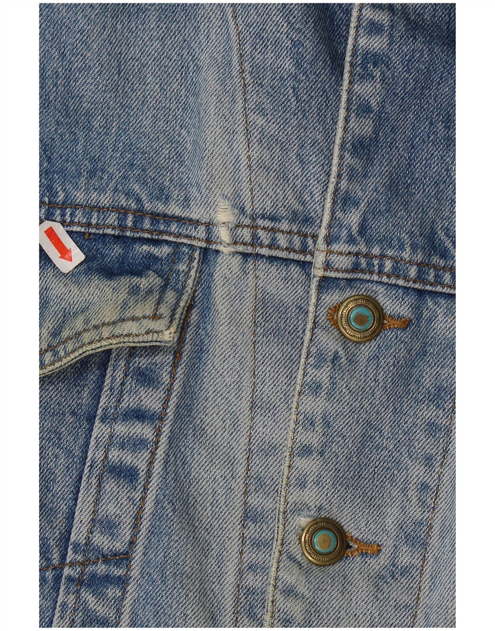 Giacca di jeans oversize da donna JEP'S UK 10 piccola in cotone blu