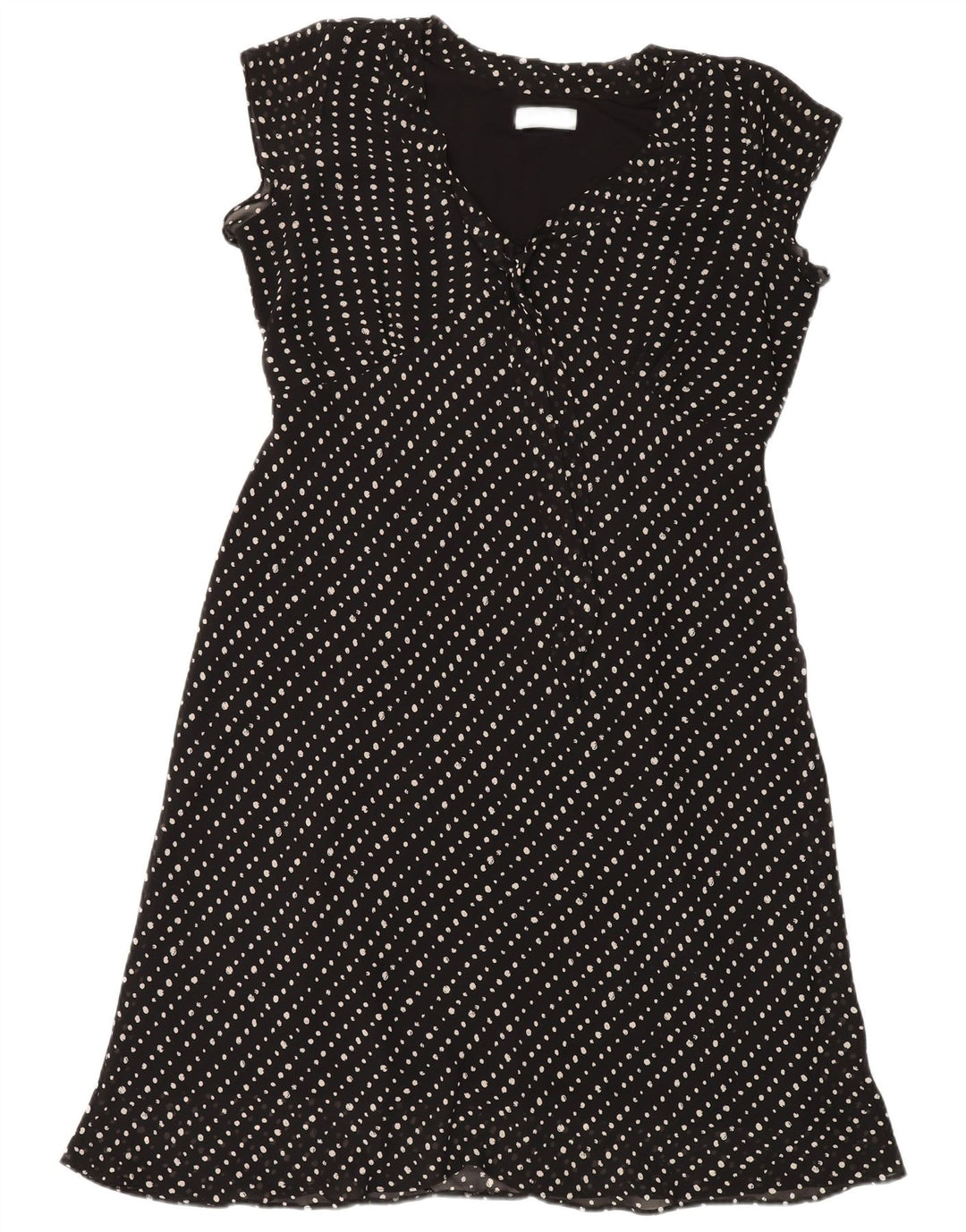 Abito a trapezio da donna Wallis UK 20 2XL Poliestere maculato nero