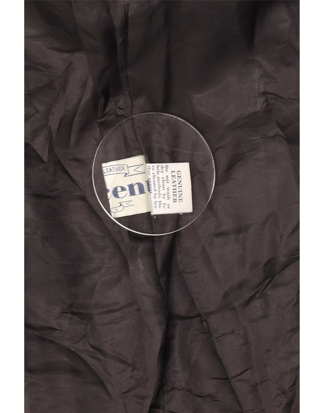 Giacca in pelle vintage da donna con maniche a 3/4 IT 50 XL Nera