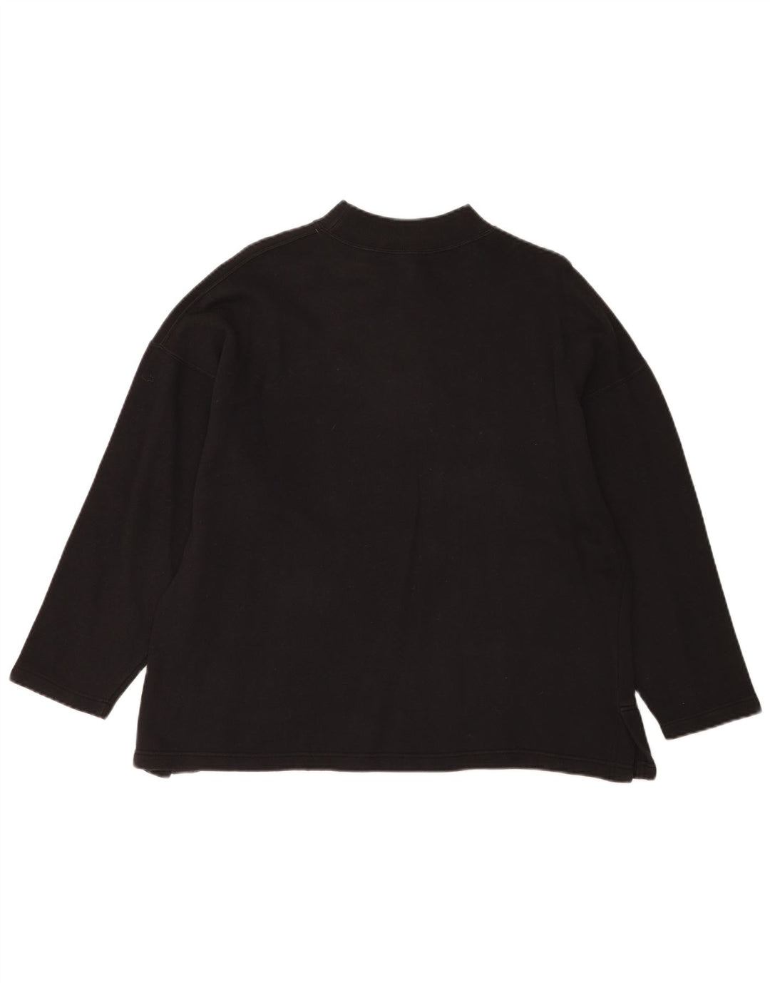 Top grafico oversize da donna vintage a maniche lunghe UK 14 Medio Nero Novità