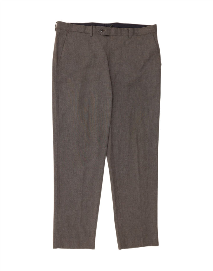 NAUTICA Mens Slim Suit Trousers  W38 L32 Grey Polyester Vintage Nautica and Second-Hand Nautica from Messina Hembry 
