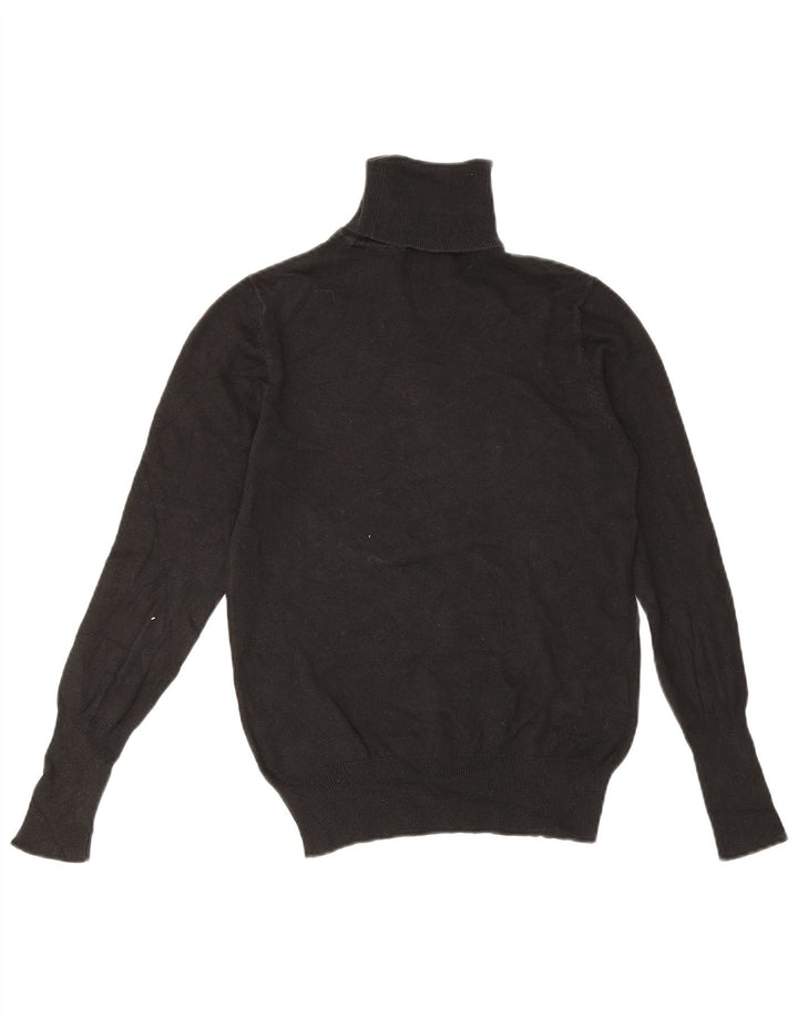 Maglione maglione a collo alto da donna Zara UK 14 grande nero