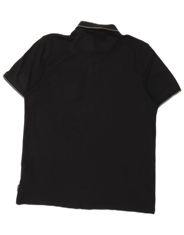 Polo da uomo Ted Baker taglia 3 media in cotone nero
