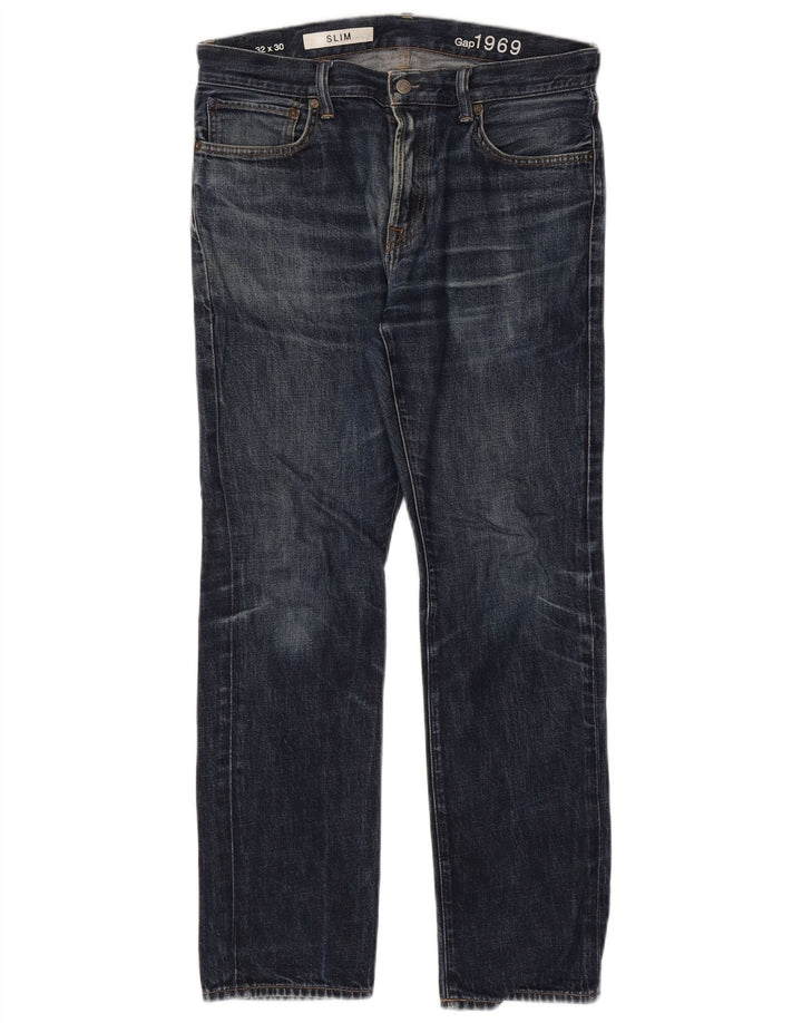 Jeans slim da uomo Gap W32 L30 cotone blu
