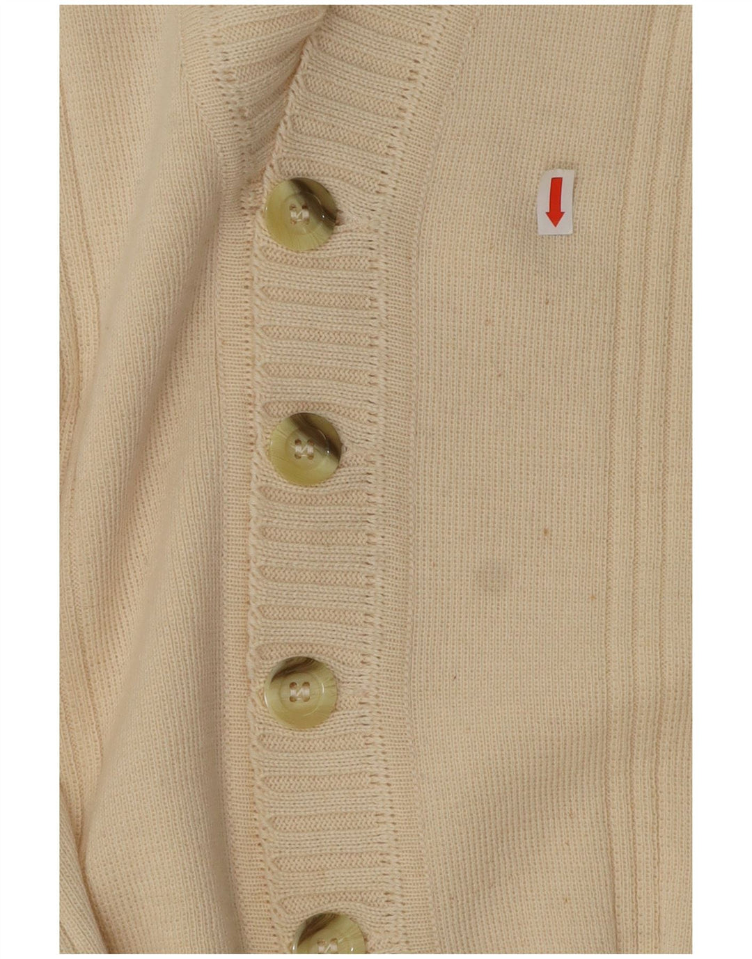 Maglione cardigan da donna Wubken EU 48 2XL poliacrilico bianco sporco