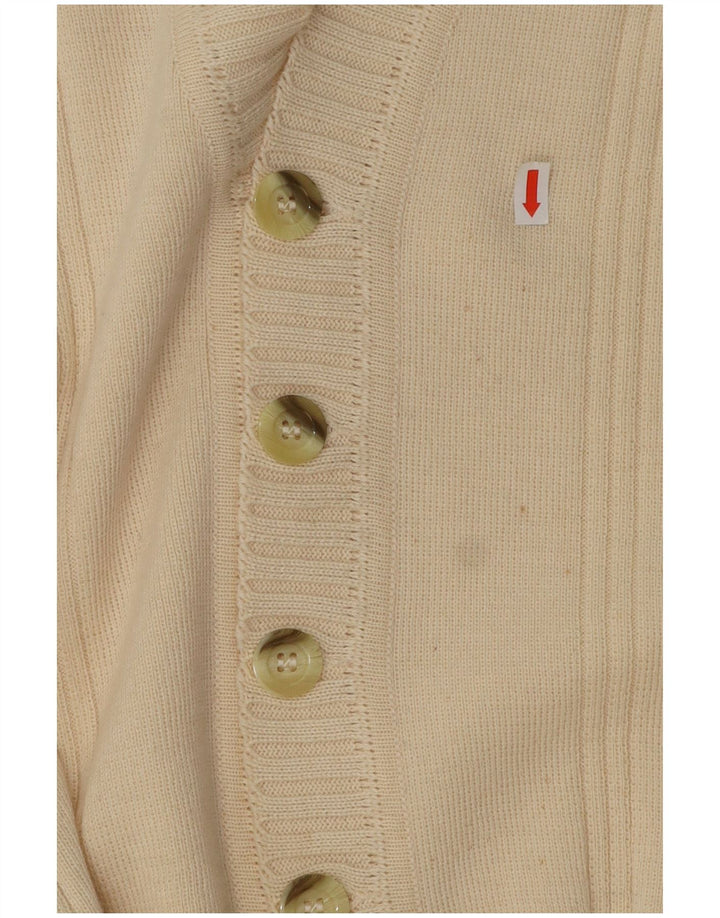 Maglione cardigan da donna Wubken EU 48 2XL poliacrilico bianco sporco