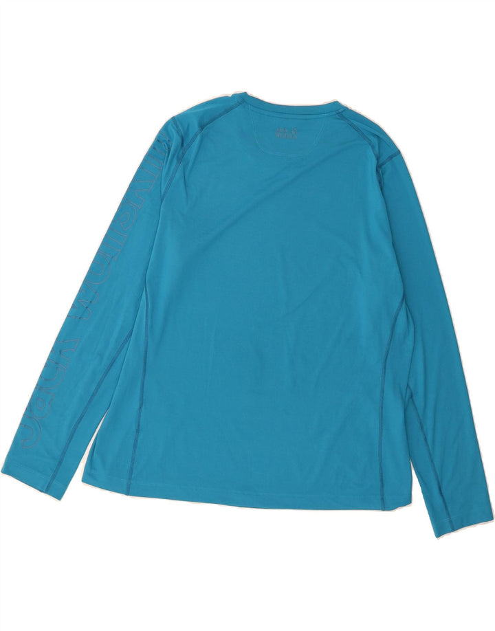 JACK WOLFSKIN Womens Top Long Sleeve UK 22/24 2XL Blue Polyester Vintage Jack Wolfskin and Second-Hand Jack Wolfskin from Messina Hembry 