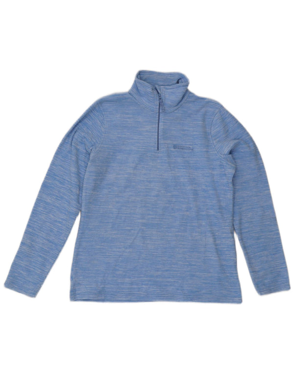 Maglione in pile da donna con collo e zip Mountain Warehouse UK 14 grande blu screziato