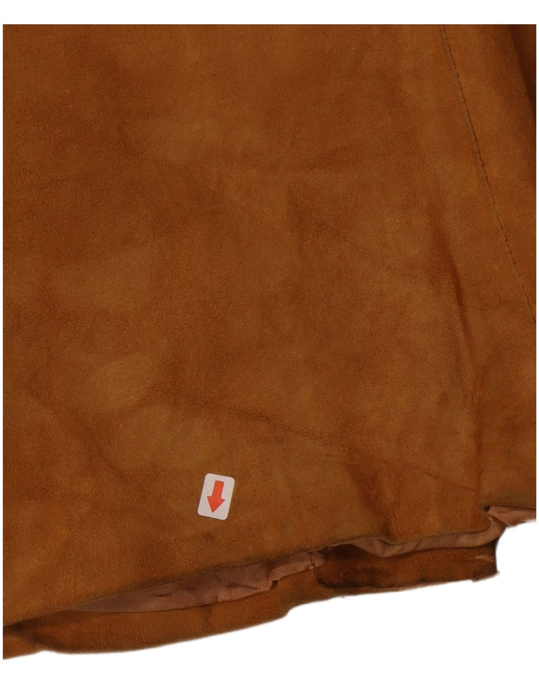 Giacca blazer vintage in pelle scamosciata a 3 bottoni da donna UK 14 in pelle marrone medio