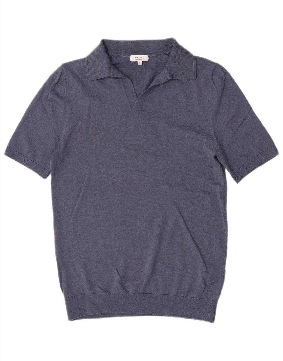 Polo Reiss da uomo piccola in lana blu
