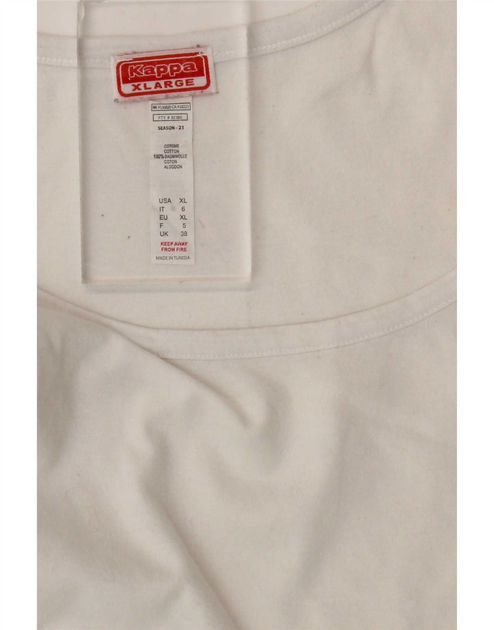 Canotta da donna Kappa UK 18 XL cotone bianco