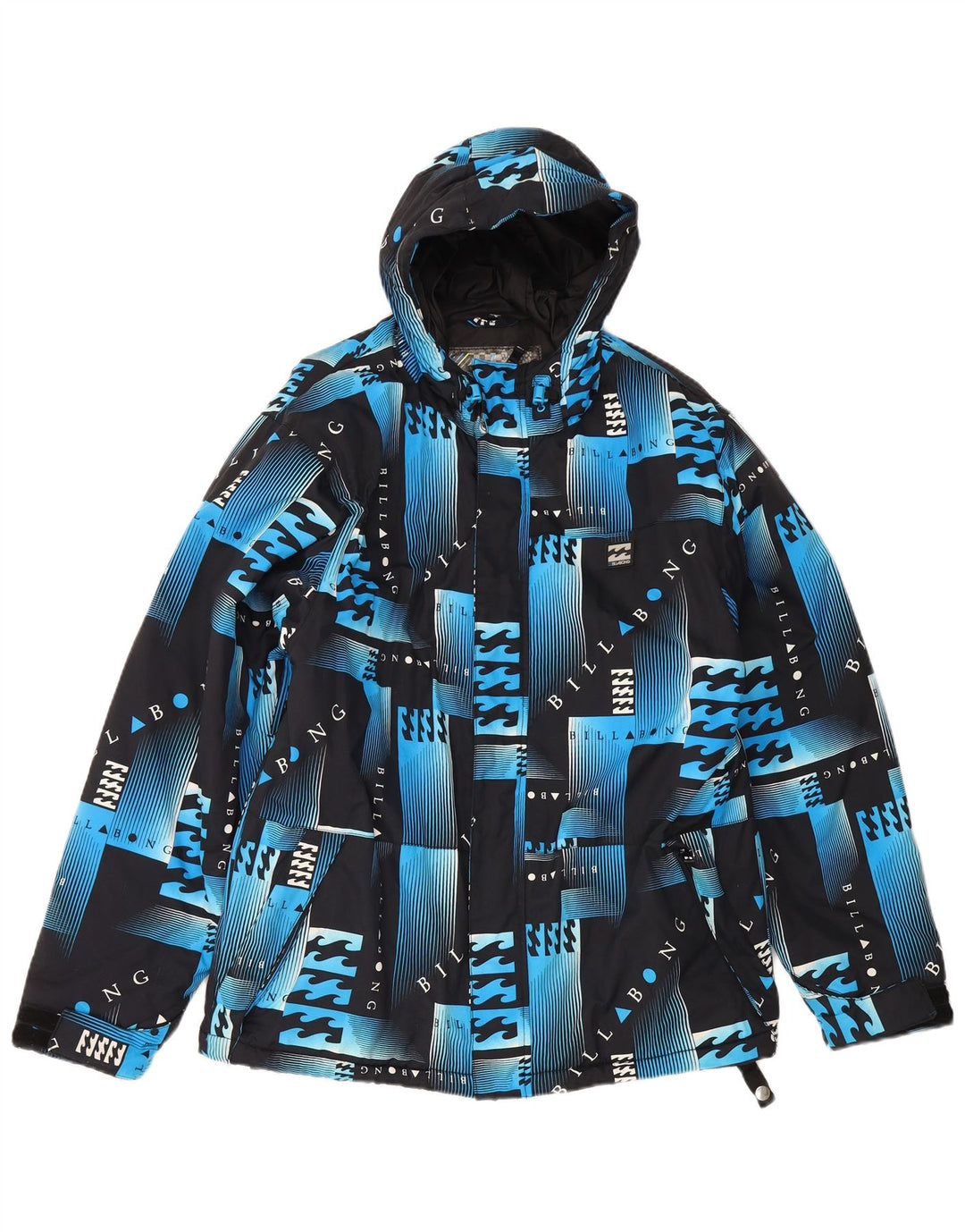 Giacca a vento grafica da uomo Billabong UK 38 Blu medio geometrico