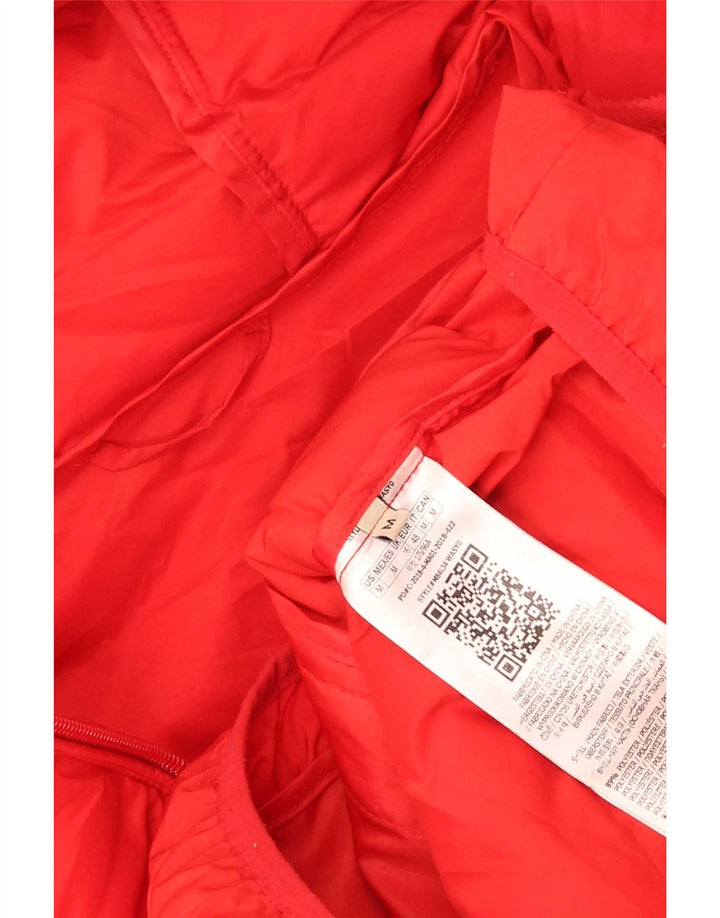 Guess Giacca imbottita con cappuccio da uomo UK 40 Medio Rosso Poliestere