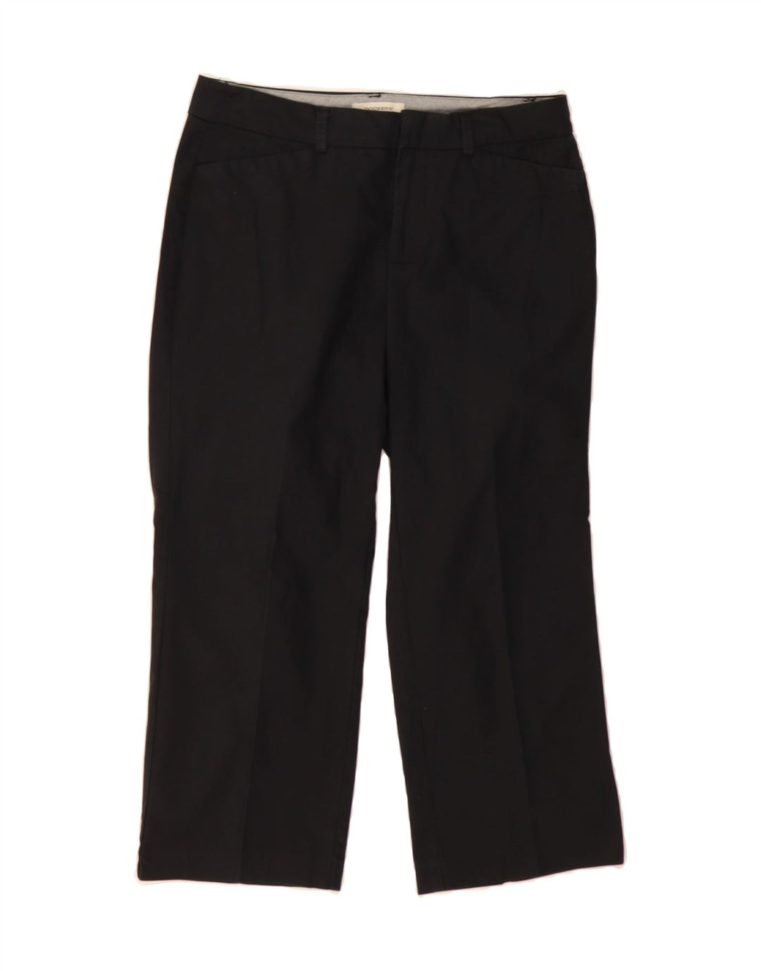 DOCKERS Womens Straight Capri Trousers US 6 Medium W30 L22 Black Cotton Vintage Dockers and Second-Hand Dockers from Messina Hembry 