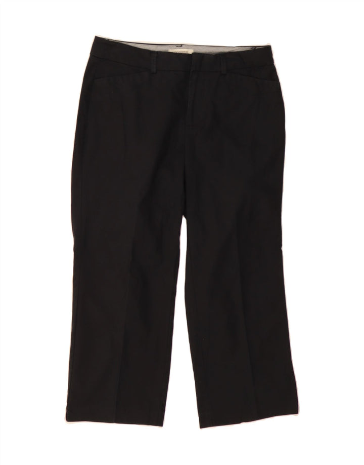 DOCKERS Womens Straight Capri Trousers US 6 Medium W30 L22 Black Cotton Vintage Dockers and Second-Hand Dockers from Messina Hembry 