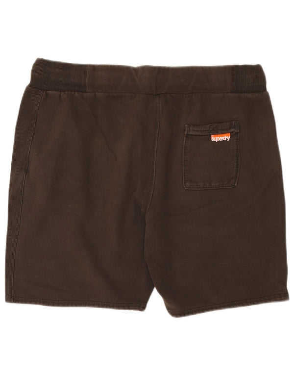 Pantaloncini sportivi da uomo Superdry XL in cotone marrone