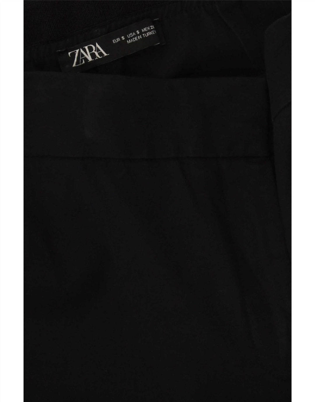 Pantaloni chino slim da donna Zara piccoli W26 L27 neri