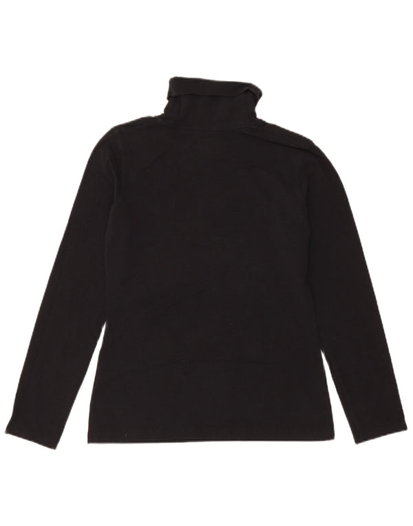 Calvin Klein Jeans Top grafico da donna manica lunga UK 14 Large Nero