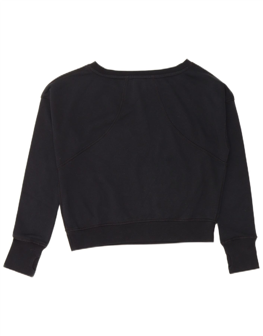 Felpa con grafica corta NIKE per ragazze 13-14 anni XL in cotone nero