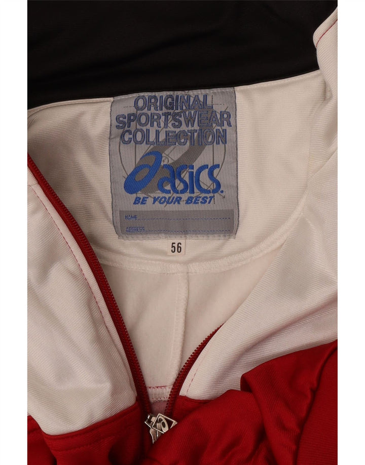 Giacca sportiva da uomo con grafica Asics IT 56 XL Colorblock rosso