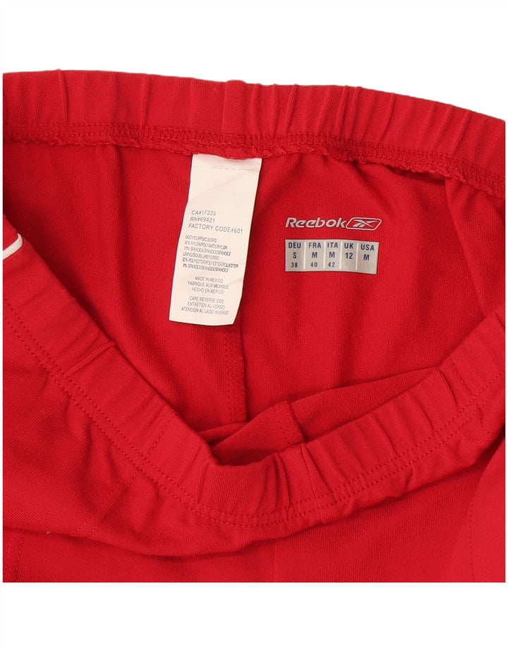 Pantaloni da tuta da donna Reebok UK 12 Medium Red Nylon