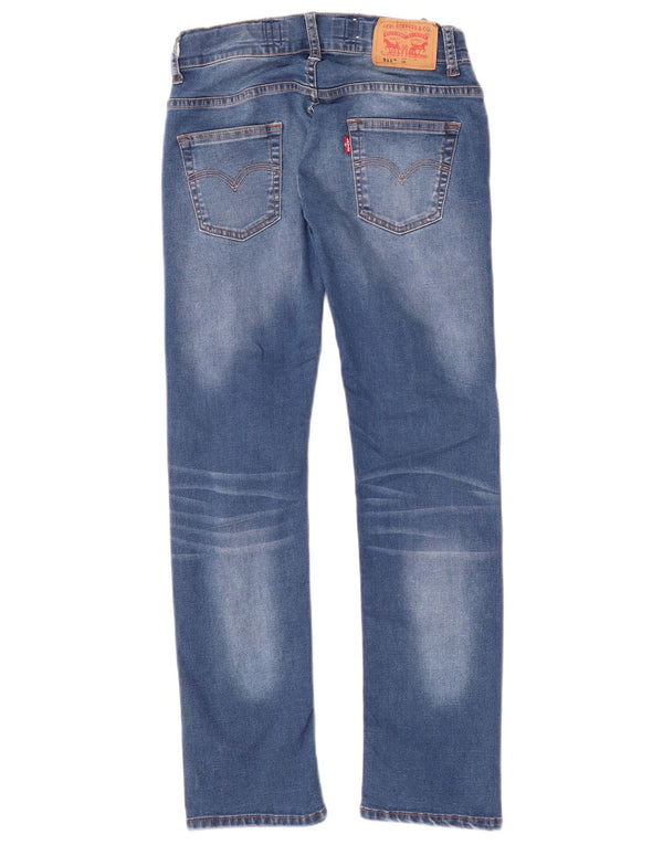 Levi's Ragazzi 511 Jeans Slim 9-10 anni W24 L27 Cotone Blu