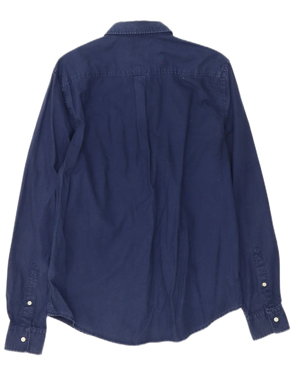 Camicia da uomo Superdry in cotone blu navy medio